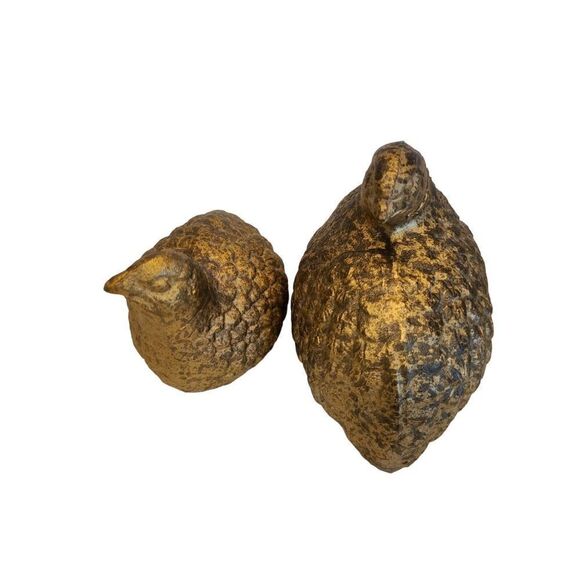 Cast Iron Tray Quail Bird Vintage Made in Japan Golden Partridge Excellent VTG - Picture 8 of 10